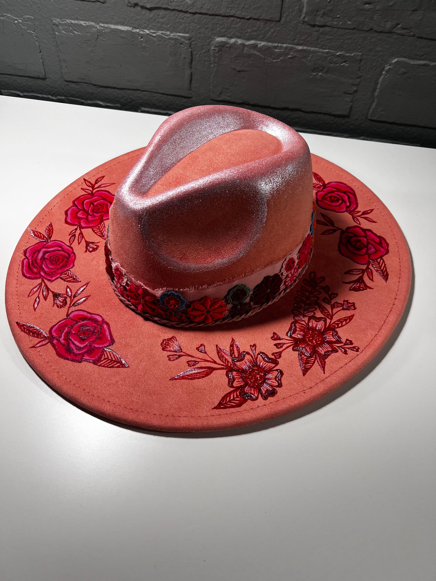 Pink cowboy hat