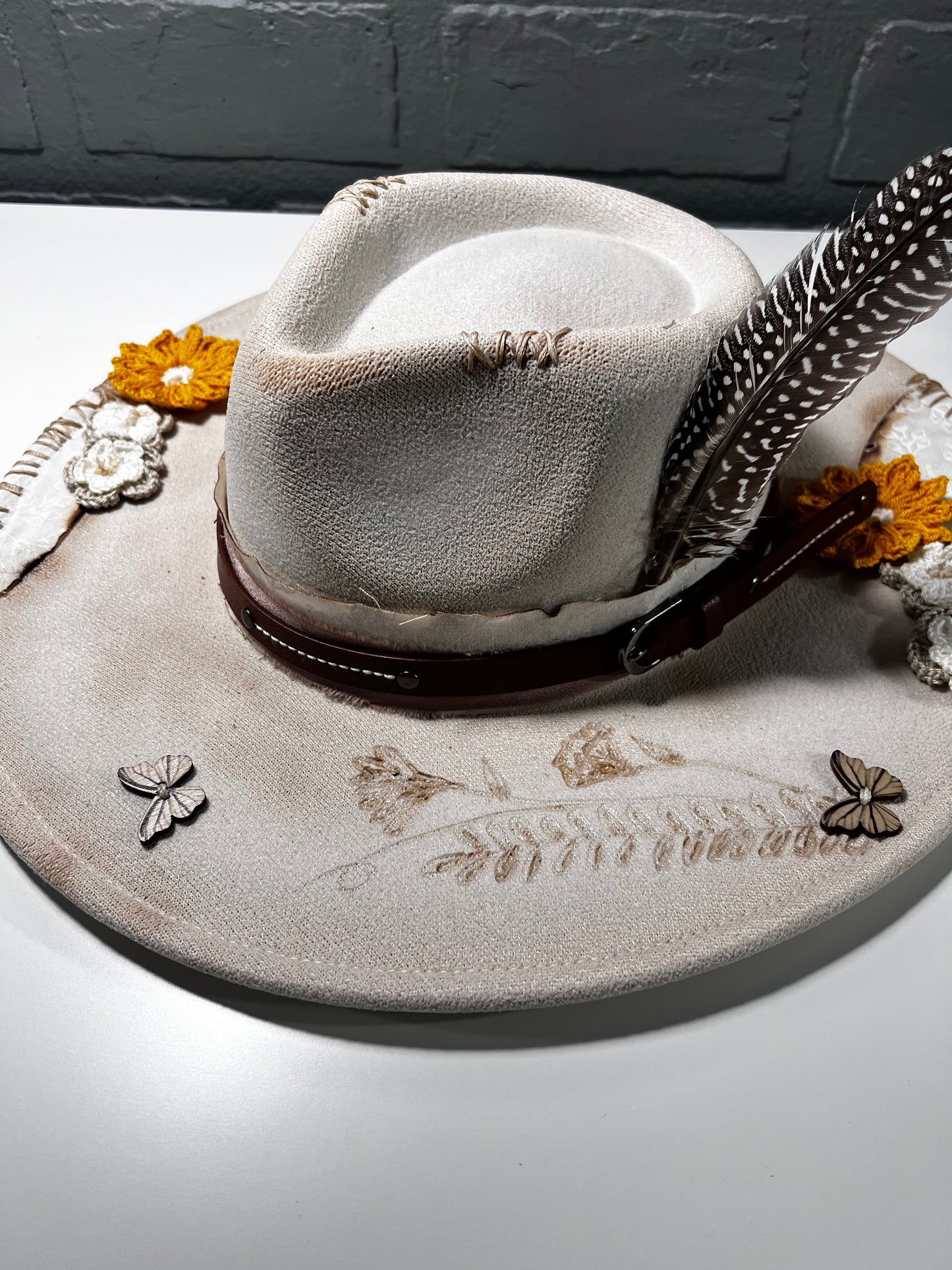 wildflowers wide brim hat