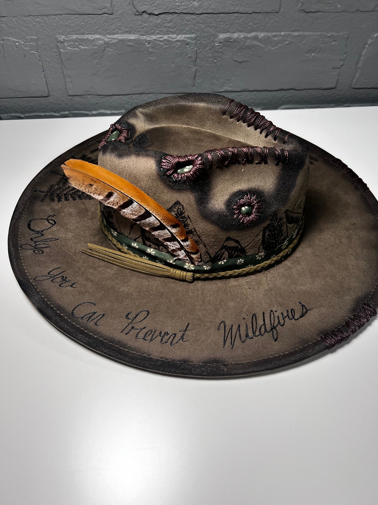 Mountain/ Forest wide brim hat