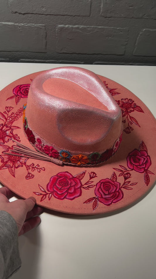 Pink cowboy hat